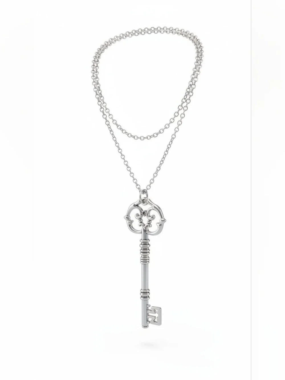 Sassified Boutique Nwt Silver Key Pendant Necklace - Women's Jewelry